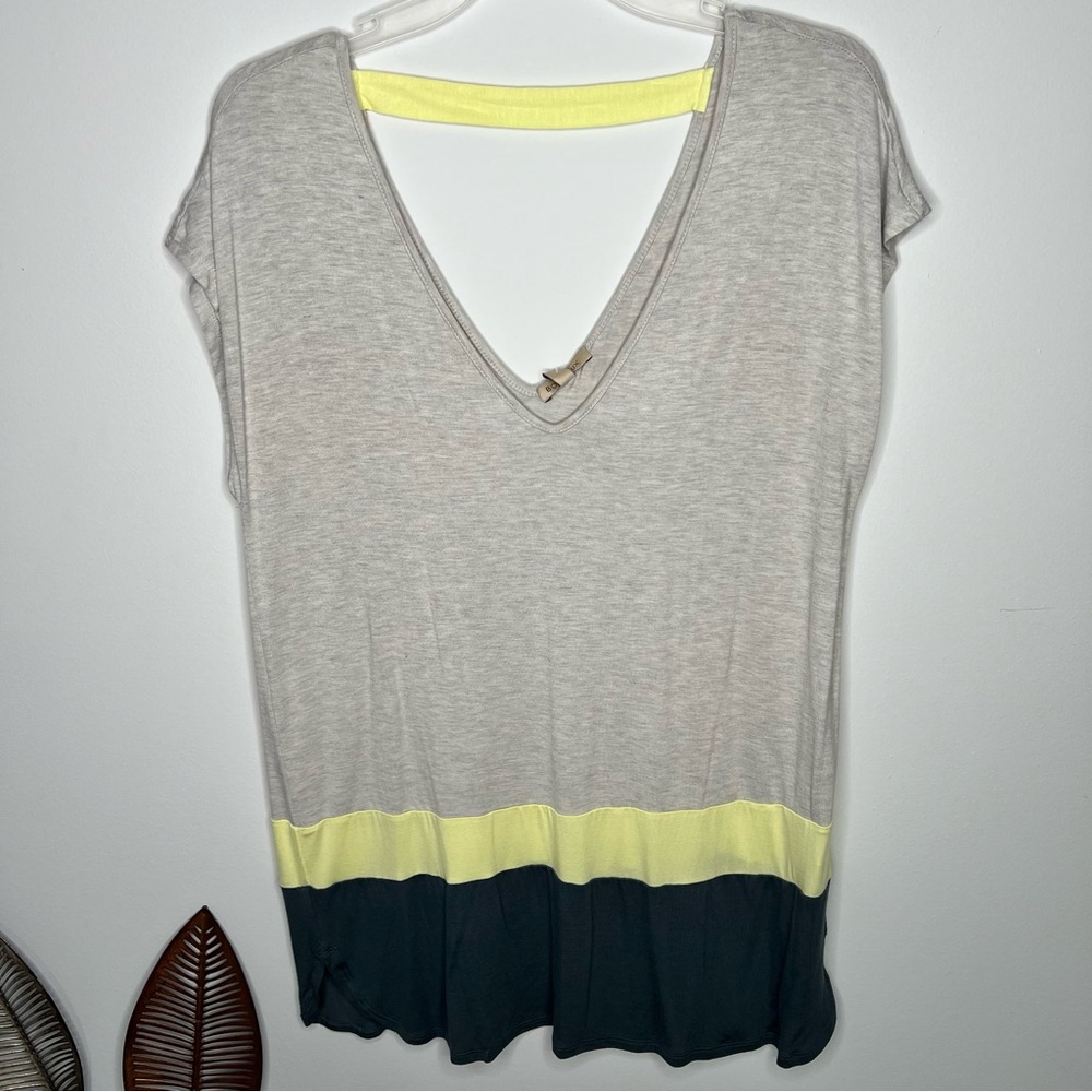 NWT Anthropologie Botdeaux Motif Colorblock Top J4